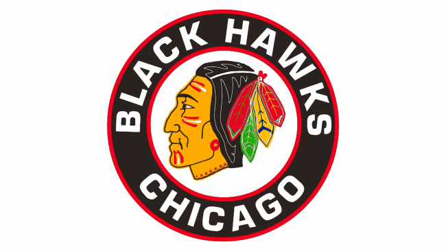 Chicago Blackhawks Logotipo 1955-1957
