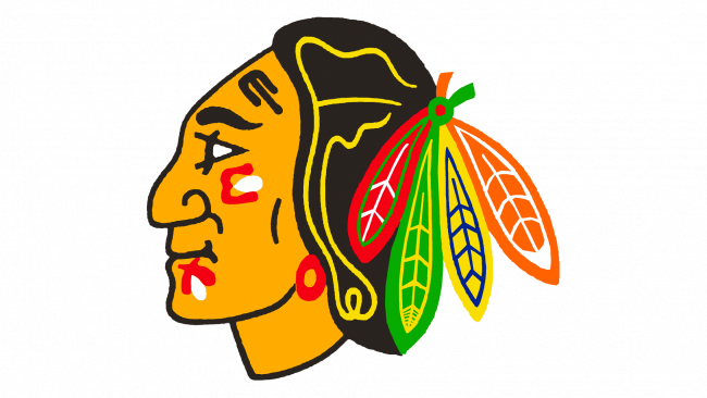 Chicago Blackhawks Logotipo 1965-1989