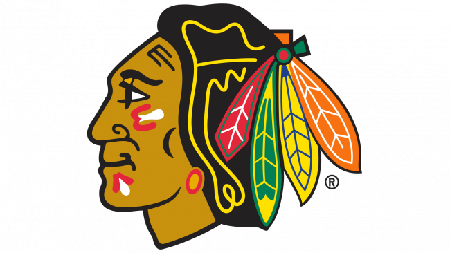 Chicago Blackhawks Logotipo 1996-1999