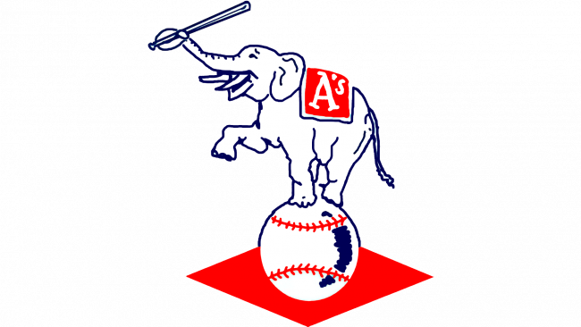 Philadelphia Athletics Logotipo 1954