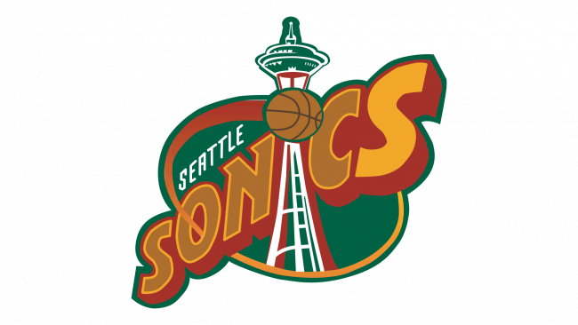 Seattle Sonics Logotipo 1996-2001