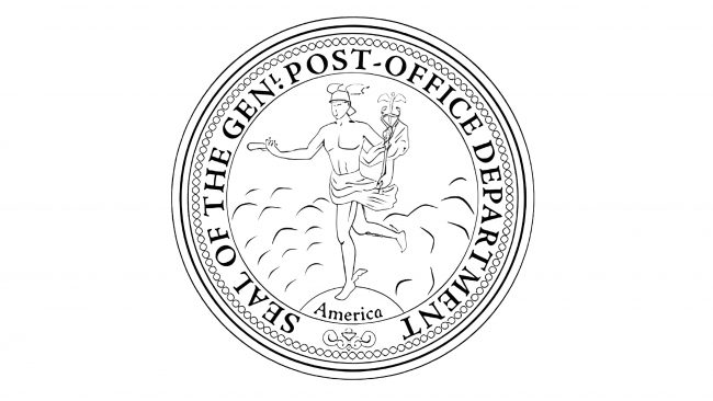 United States Post Office Department Logotipo 1829-1837