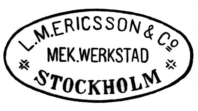 LM Ericsson Logotipo 1876-1883