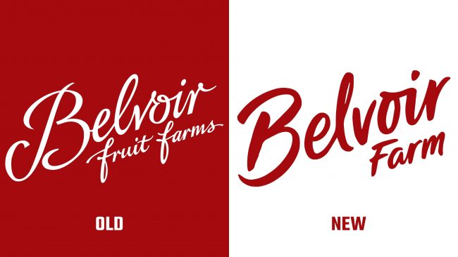 Belvoir Farms Antiguo y Nuevo Logotipo