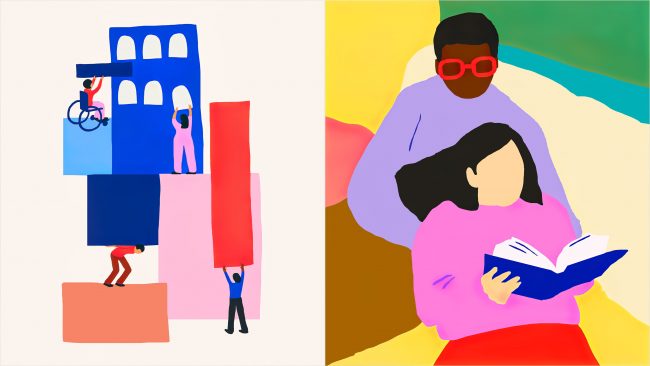 Startup de viviendas inclusivas para discapacitados The Kelsey Nuevo diseño de identidad del logotipo de Landscape