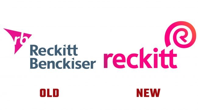 Historial de logotipos nuevos y antiguos de Reckitt
