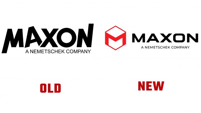 Maxon nuevo y antiguo Logotipo (historia)
