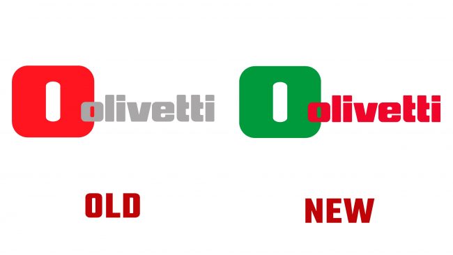 Olivetti nuevo y antiguo logotipo