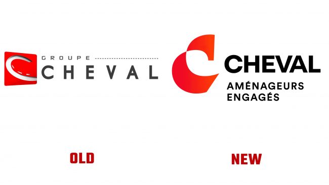 Groupe Cheval antiguo y nuevo logotipo (historia)