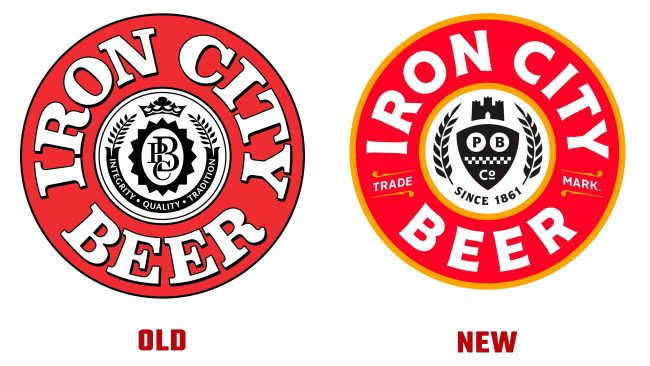 Iron City Beer antiguo y nuevo logotipo (historia)