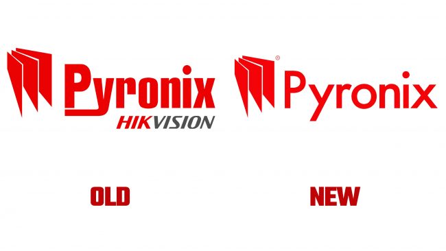 Pyronix antiguo y nuevo logotipo (historia)