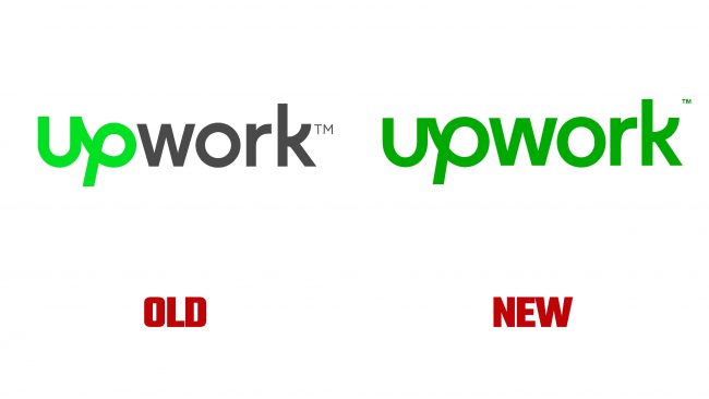 Upwork nuevo y antiguo logotipo (historia)