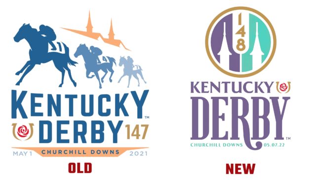 Kentucky Derby antiguo y nuevo logotipo (historia)