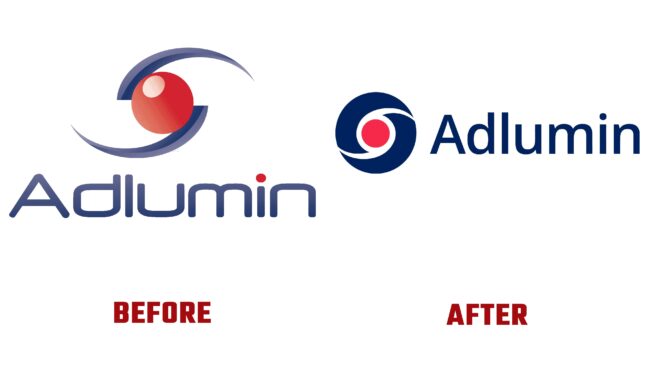 Adlumin Antes y Después del Logotipo (historia)