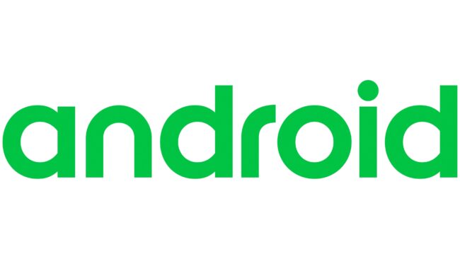 Android wordmark Logotipo 2017-2019