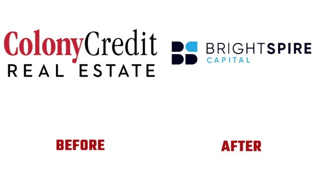 BrightSpire Capital Antes y Después del Logotipo (historia)