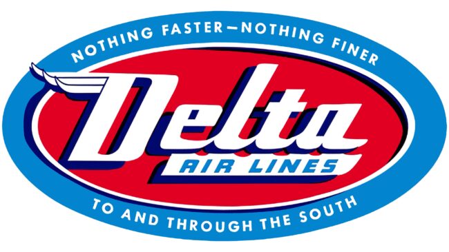 Delta Air Lines (Second era) Logotipo 1955-1959