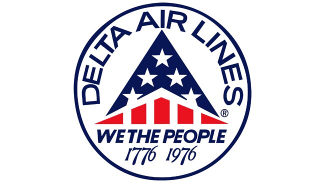 Delta Air Lines (Second era) Logotipo 1976