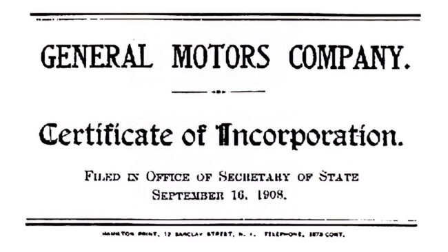 General Motors Logotipo 1908-1938