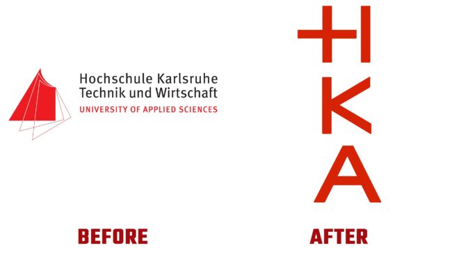 Hochschule Karlsruhe Antes y Despues del Logotipo (historia)