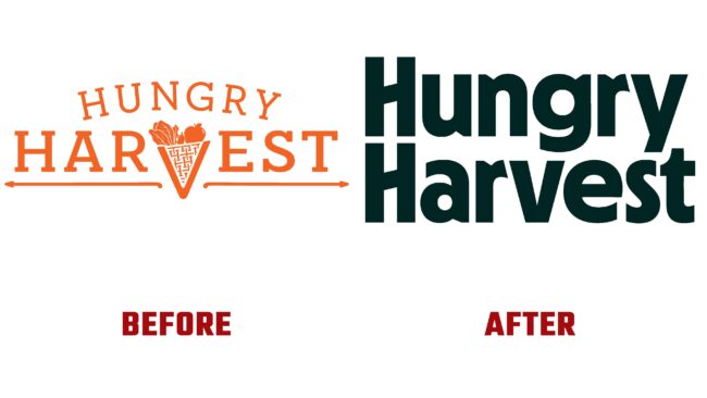 Hungry Harvest Antes y Despues del Logotipo (historia)