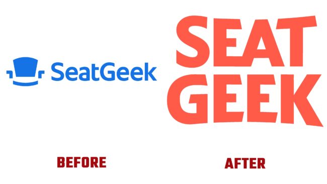 SeatGeek Antes y Después del Logotipo (historia)