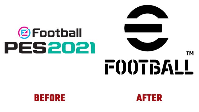 eFootball Antes y Despues del Logotipo (historia)
