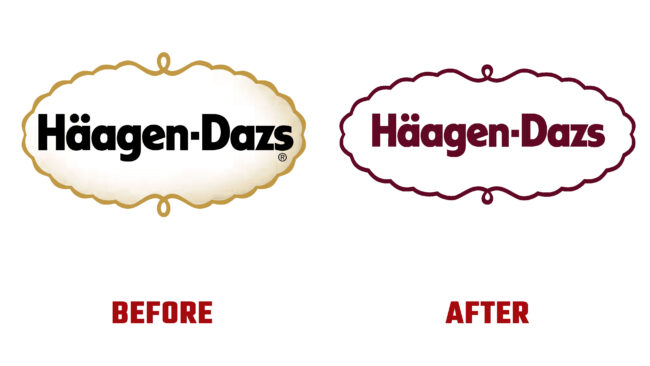 Haagen-Dazs Antes y Despues del Logotipo (historia)