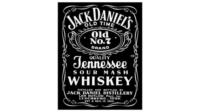 Jack Daniels Logotipo 1950-1990