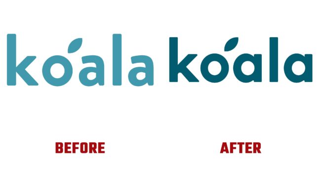 Koala Antes y Después del Logotipo (historia)