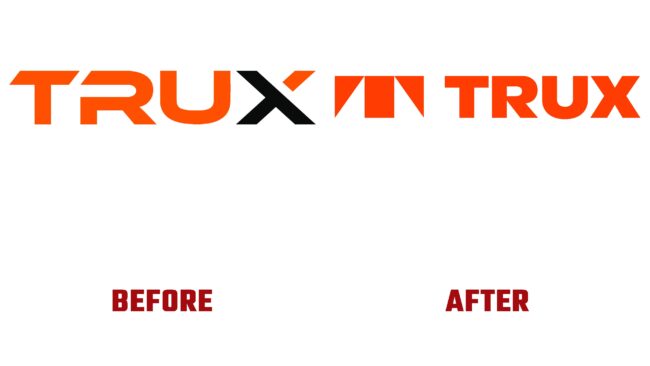 Trux Antes y Después del Logotipo (historia)