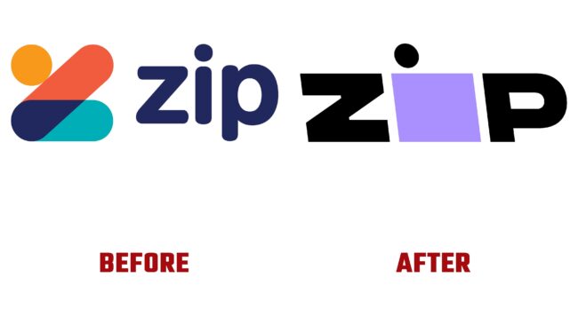 Zip Antes y Despues del Logotipo (historia)