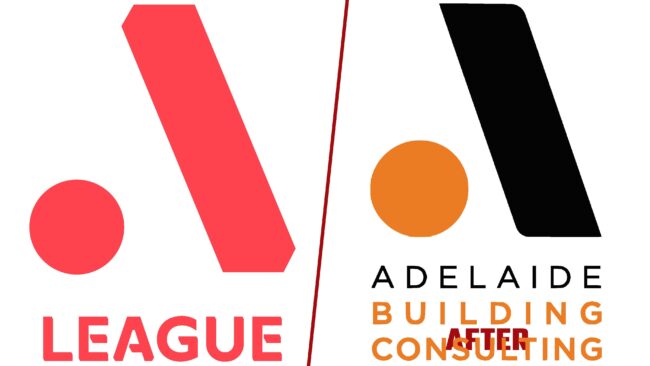 A League y Adelaide Building Consulting Logo