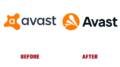Avast Antes y Después del Logotipo (historia)