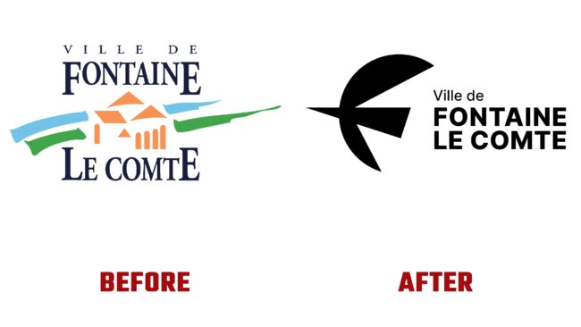 Fontaine le Comte Antes y Despues del Logotipo (historia)