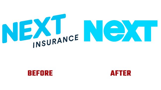 Next Insurance Antes y Despues del Logotipo (historia)