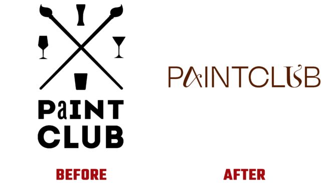 Paintclub Antes y Despues del Logotipo (historia)