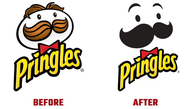 Pringles Antes y Despues del Logotipo (historia)
