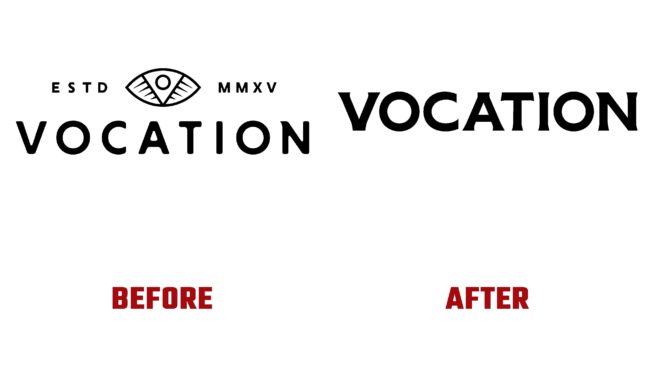 Vocation Antes y Despues del Logotipo (historia)