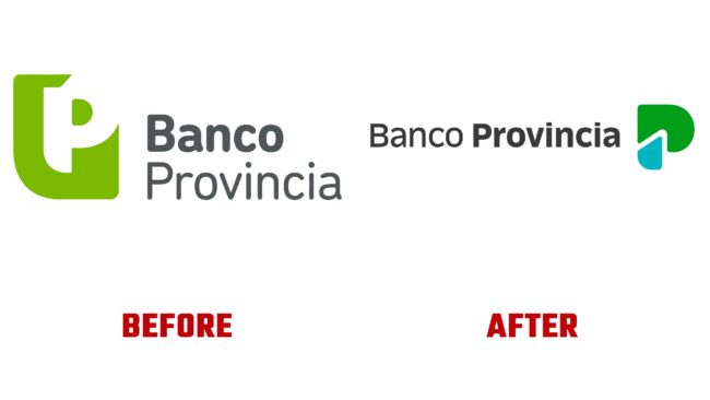 Banco Provincia Antes y Despues del Logotipo (historia)