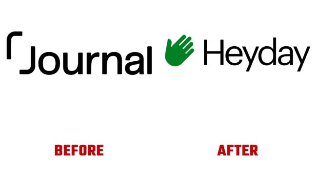 Heyday Antes y Despues del Logotipo (historia)