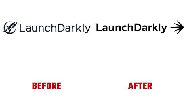 LaunchDarkly Antes y Despues del Logotipo (historia)