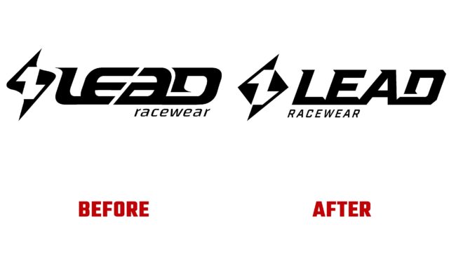 Lead Racewear Antes y Despues del Logotipo (historia)