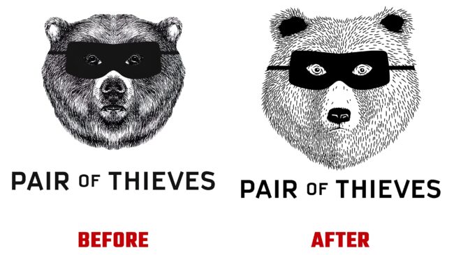 Pair of Thieves Antes y Despues del Logotipo (historia)