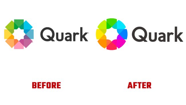 Quark Antes y Despues del Logotipo (historia)