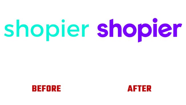 Shopier Antes y Despues del Logotipo (historia)