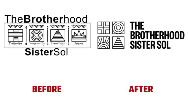 The Brotherhood Sister Sol Antes y Despues del Logotipo