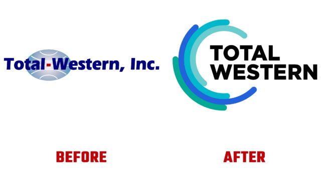 Total-Western Antes y Despues del Logotipo (historia)