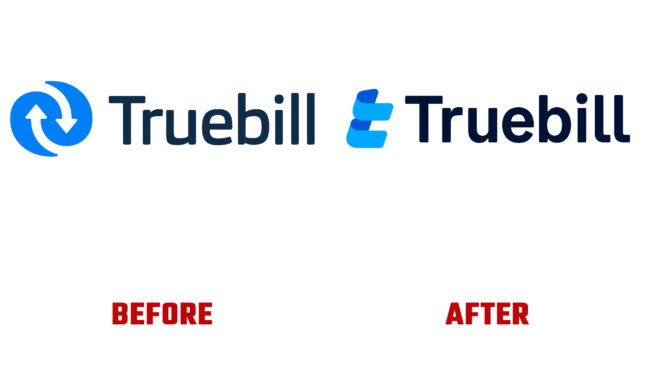 Truebill Antes y Despues del Logotipo (historia)