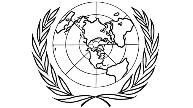 United Nations Logotipo 1945-1946
